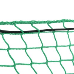 Filet pour remorque avec corde élastique vert 8x3,5 m PP 