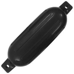 Pare-choc de bateau 4 pcs noir 58,5x16,5 cm PVC 