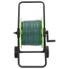Chariot enrouleur vert avec tuyau de 30 m PVC 