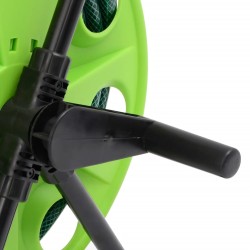 Chariot enrouleur vert avec tuyau de 30 m PVC 