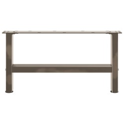 Pieds de table basse en acier naturel 2 pièces 70 x (30-31) cm Acier 