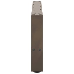 Pieds de table basse en acier naturel 2 pièces 70 x (30-31) cm Acier 