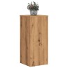 Supports pour plantes 2 pcs chêne artisanal bois d'ingénierie 