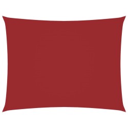 Voile de parasol tissu oxford rectangulaire 5x6 m rouge 
