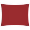Voile de parasol tissu oxford rectangulaire 5x6 m rouge 
