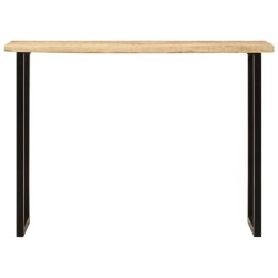 Table console à live edge 105x33x76 cm bois de manguier massif 