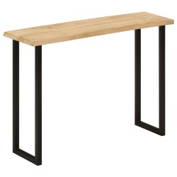 Table console à live edge 105x33x76 cm bois de manguier massif 