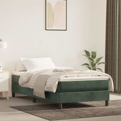 Matelas de lit à ressorts ensachés 90x210x20 cm velours 