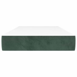 Matelas de lit à ressorts ensachés 90x210x20 cm velours 