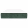 Matelas de lit à ressorts ensachés 90x210x20 cm velours 