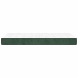 Matelas de lit à ressorts ensachés 90x210x20 cm velours 