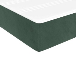 Matelas de lit à ressorts ensachés 90x210x20 cm velours 