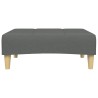 Repose-pied gris foncé 77x55x31 cm tissu 