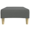 Repose-pied gris foncé 77x55x31 cm tissu 