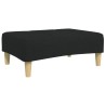 Repose-pied noir 77x55x31 cm tissu 