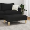 Repose-pied noir 77x55x31 cm tissu 