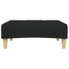 Repose-pied noir 77x55x31 cm tissu 