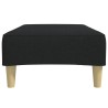 Repose-pied noir 77x55x31 cm tissu 