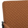 Chaise cantilever Marron mat Similicuir 