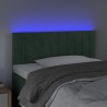 Tête de lit à LED Vert foncé 90x5x78/88 cm Velours 