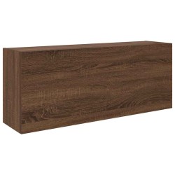Armoire murale de bain chêne marron 100x25x40cm bois ingénierie 