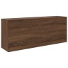 Armoire murale de bain chêne marron 100x25x40cm bois ingénierie 