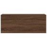 Armoire murale de bain chêne marron 100x25x40cm bois ingénierie 