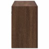 Armoire murale de bain chêne marron 100x25x40cm bois ingénierie 