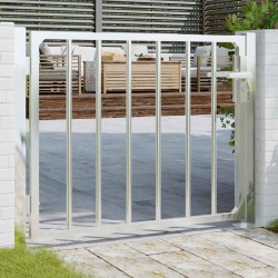 Portail de jardin 100x75 cm acier inoxydable 