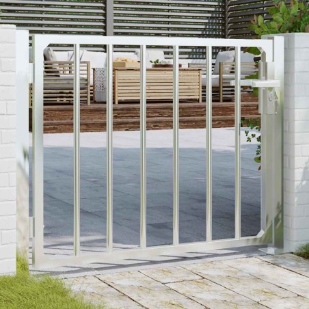 Portail de jardin 100x75 cm acier inoxydable 