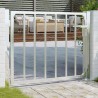 Portail de jardin 100x75 cm acier inoxydable 