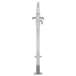 Portail de jardin 100x75 cm acier inoxydable 