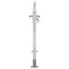 Portail de jardin 100x75 cm acier inoxydable 