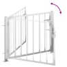 Portail de jardin 100x75 cm acier inoxydable 