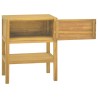 Armoire de salle de bain 60x40x75 cm Bois de teck solide 