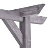 Pergola de jardin Gris 200x40x205 cm Bois de pin imprégné 