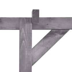 Pergola de jardin Gris 200x40x205 cm Bois de pin imprégné 