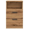 Tables de chevet 2 pcs chêne artisanal bois d'ingénierie 