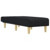 Chaise longue noir tissu 