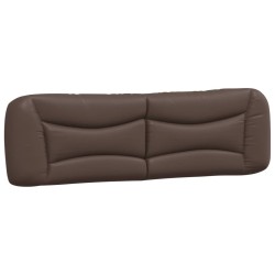 Coussin de tête de lit marron 180 cm similicuir 
