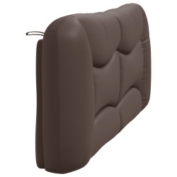 Coussin de tête de lit marron 180 cm similicuir 