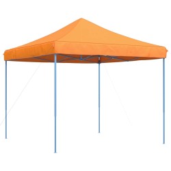 Tente de réception pliable escamotable orange 292x292x315 cm 