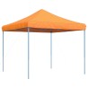Tente de réception pliable escamotable orange 292x292x315 cm 