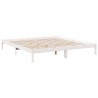 Cadre de lit extra long sans matelas 180x210 cm bois massif pin 