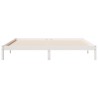 Cadre de lit extra long sans matelas 180x210 cm bois massif pin 