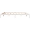 Cadre de lit extra long sans matelas 180x210 cm bois massif pin 