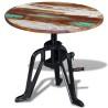 Table auxiliaire Bois de récupération massif Fonte 60x(42-63)cm 