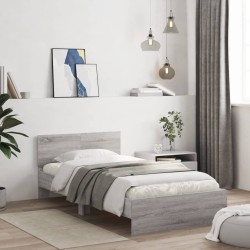 Cadre de lit sans matelas avec tête de lit 100x200 cm 