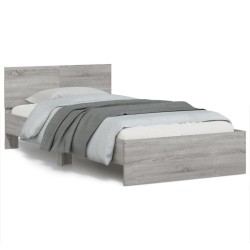 Cadre de lit sans matelas avec tête de lit 100x200 cm 