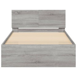 Cadre de lit sans matelas avec tête de lit 100x200 cm 